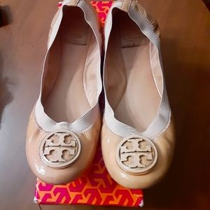 Tory Burch Caroline flats - Camelia Pink!